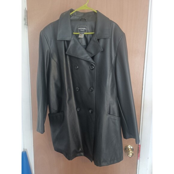 Outbrook Womens Button Up Polyester Jacket - Size 1X - Picture 1 of 6